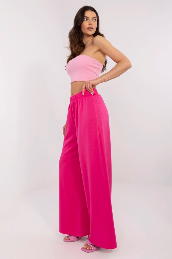 Pink Tracksuit Trousers in Pants, Trousers, Shorts with Spandex and Viscose