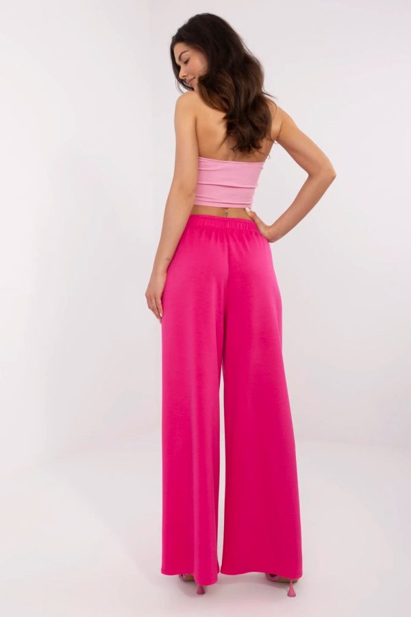 Pink Tracksuit Trousers in Pants, Trousers, Shorts with Spandex and Viscose