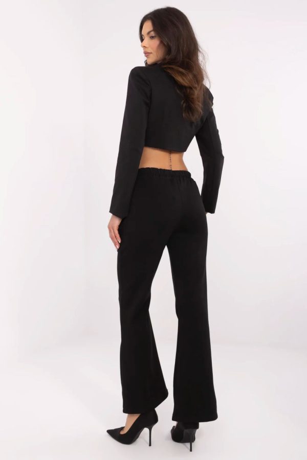 black Tracksuit trousers model 210970 Italy Moda