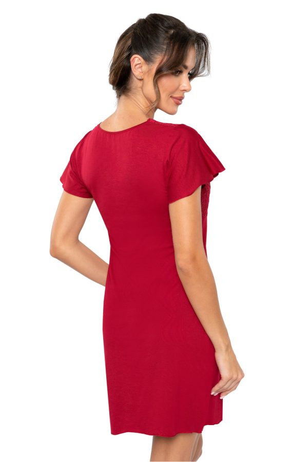Red Nightshirt in Nightgowns, Nighties, Sleep Shirts with Spandex, Polyamide and Viscose