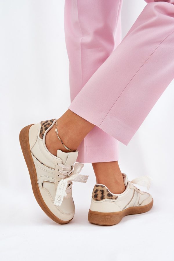 beige Sport Shoes model 210999 Step in style