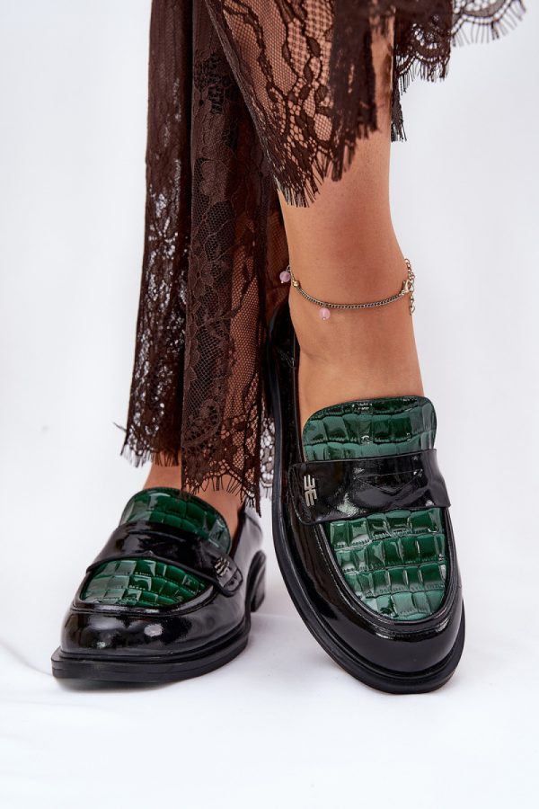 Black Mocassin in Moccasins, Loafers with Fabric, Footbed, Upper Height and Heel Height