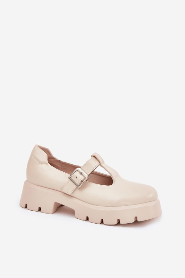 Beige Half Shoes in Women`s Ankle Boots & Booties with Fabric, Footbed, Upper Height, Heel Height and Platform Height