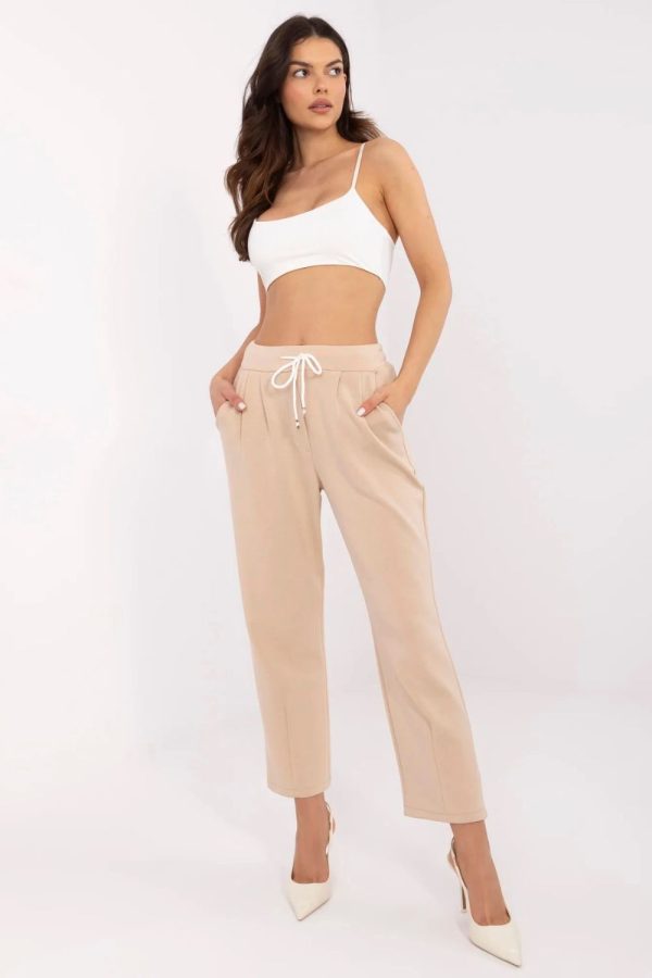beige Tracksuit trousers model 210952 Italy Moda