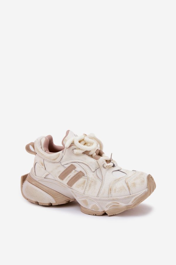 beige Sport Shoes model 211307 Step in style