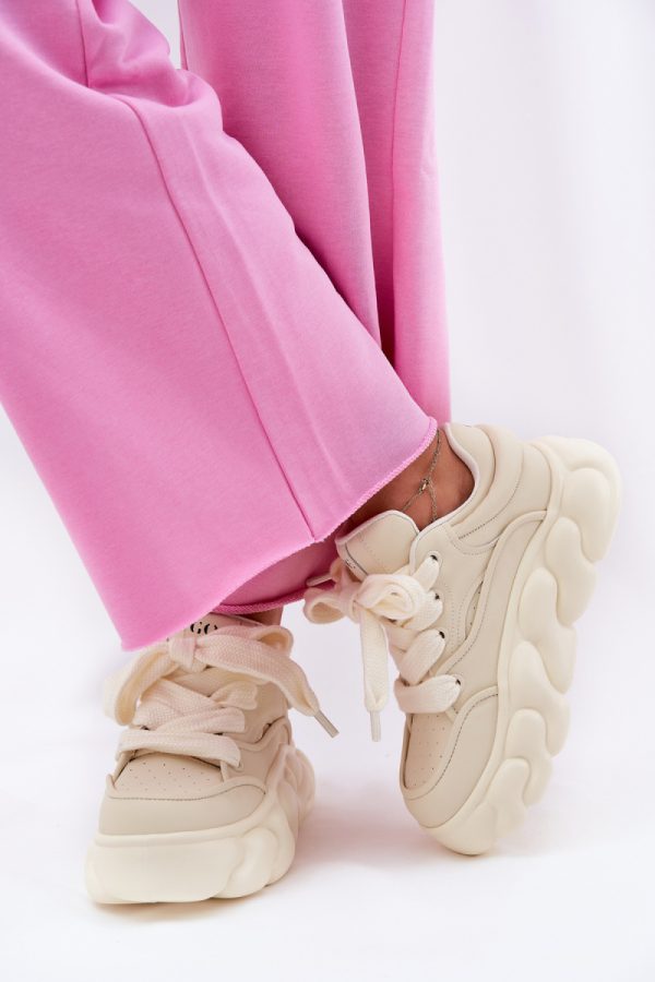 beige Sport Shoes model 211323 Step in style