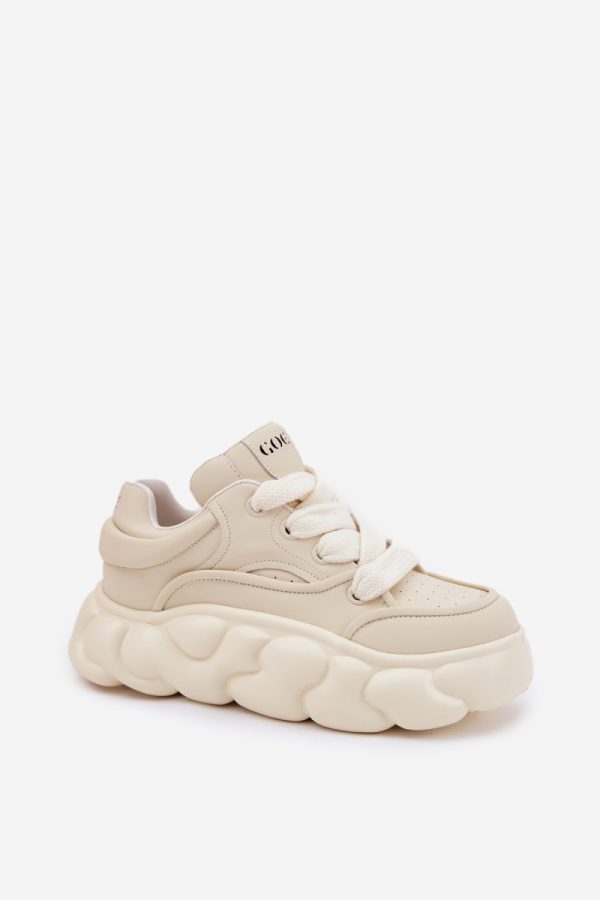 beige Sport Shoes model 211323 Step in style