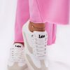White Sport Shoes in Women`s Athletic Shoes, Trainers, Sneakers with Fabric, Footbed, Upper Height and Sole Height