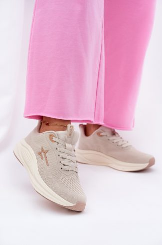 beige Platform sneakers model 211329 Step in style