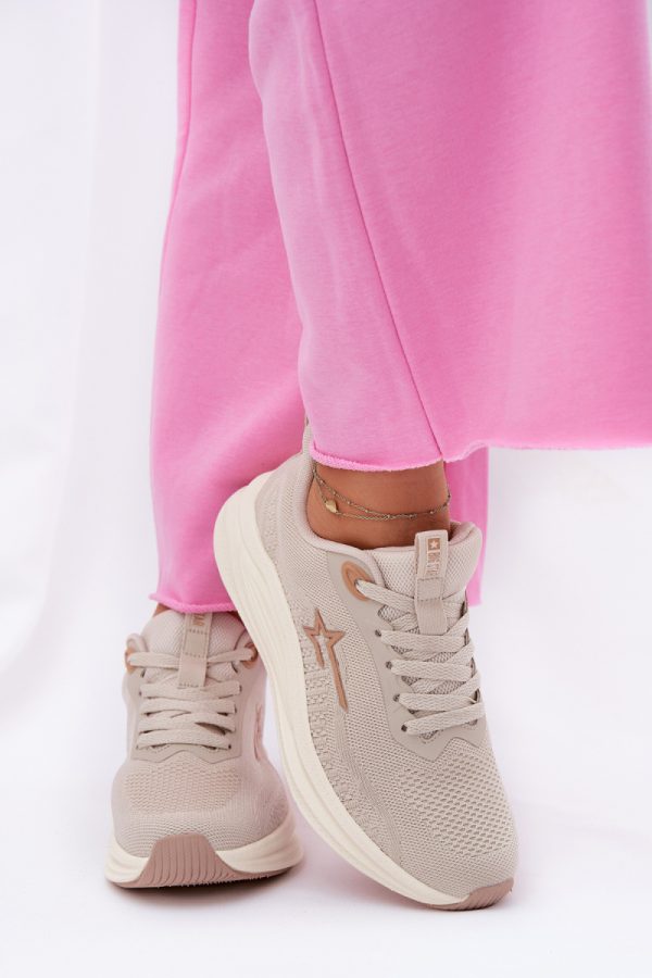 beige Platform sneakers model 211329 Step in style