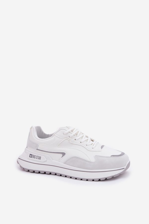 white Platform sneakers model 211330 Step in style