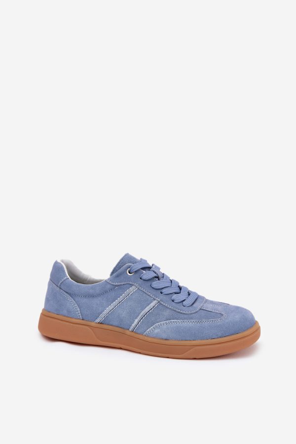 Blue Sport Shoes in Women`s Athletic Shoes, Trainers, Sneakers with Fabric, Footbed, Upper Height and Sole Height