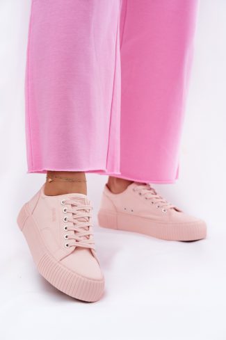 1073121 pink Platform sneakers model 211350 Step in style