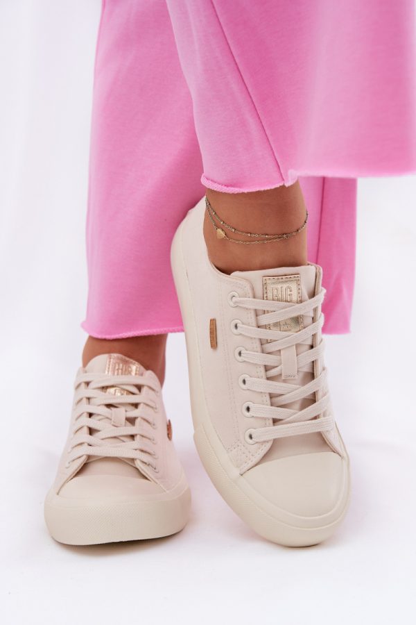 beige Sneakers model 211351 Step in style