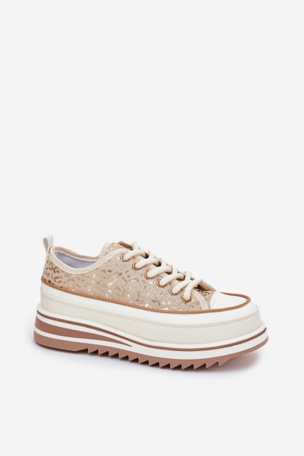 beige Sneakers model 211353 Step in style