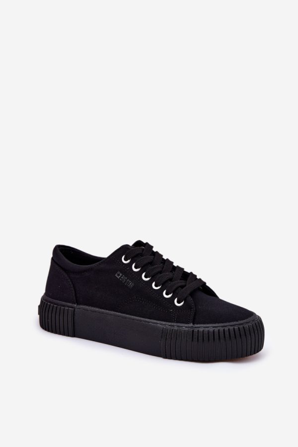 black Platform sneakers model 211357 Step in style