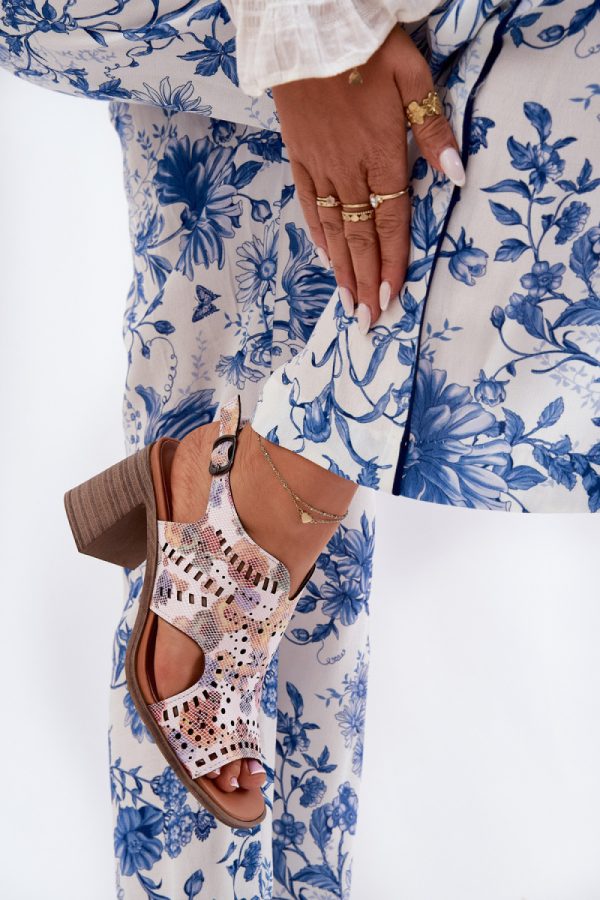 multicolor Heel sandals model 211363 Step in style