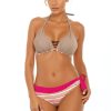 Beige Swimsuit Two Piece in Two-Piece Swimsuits, Tops, Swimsuit Bottoms with Spandex and Polyamide