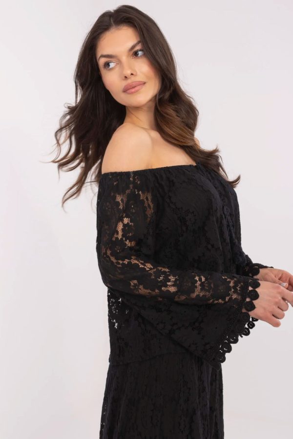 black Blouse model 211442 Italy Moda
