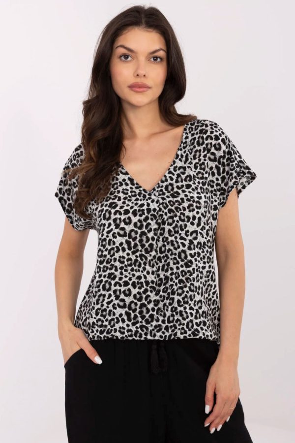 Black Blouse in Women`s Blouses, Tunics with Viscose