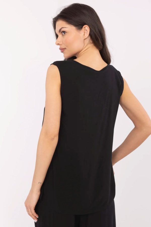 Black Blouse in Women`s Blouses, Tunics with Viscose