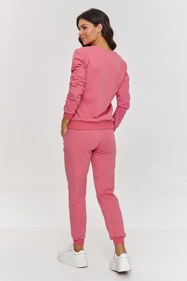 Pink Set in Pants, Trousers, Shorts with Cotton and Spandex