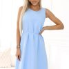 Blue Daydress in Day Dresses with Spandex and Polyester