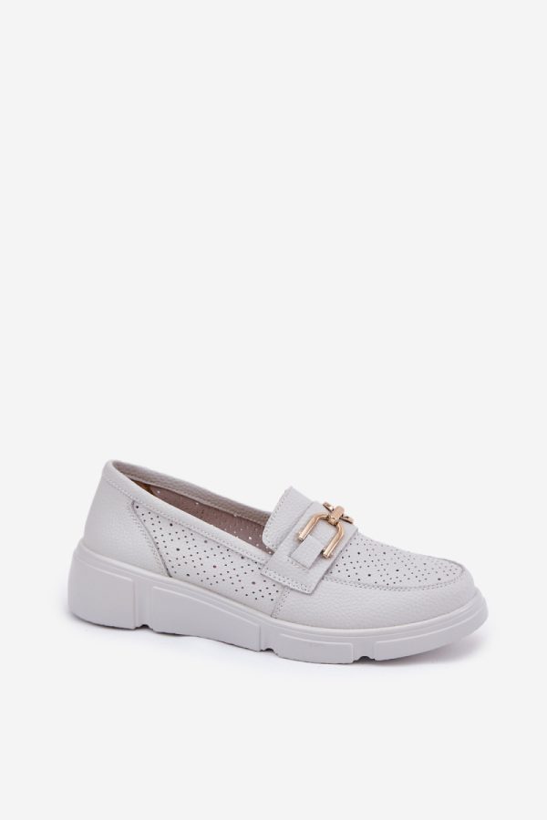 white Mocassin model 211607 Step in style