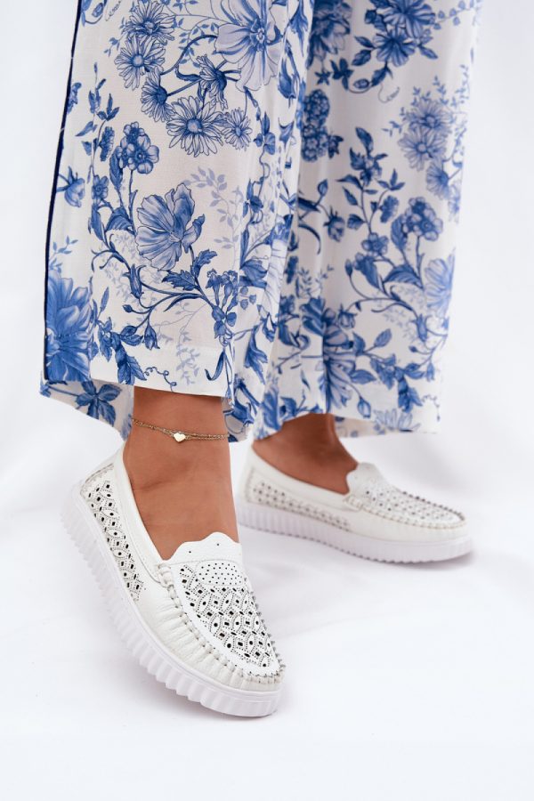 white Mocassin model 211609 Step in style