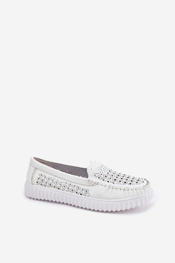 white Mocassin model 211609 Step in style