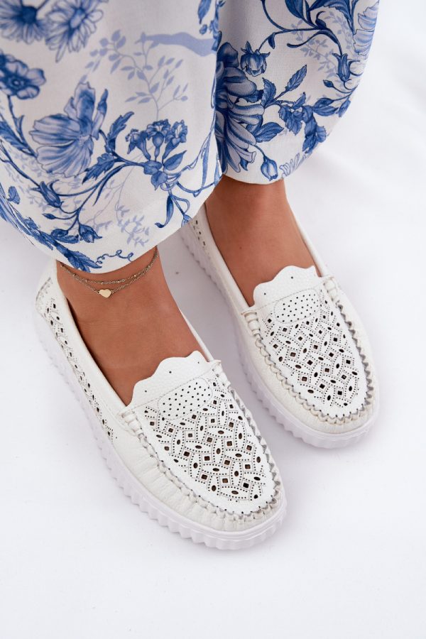 white Mocassin model 211609 Step in style