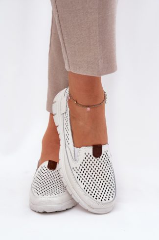white Ballet flats model 211625 Step in style