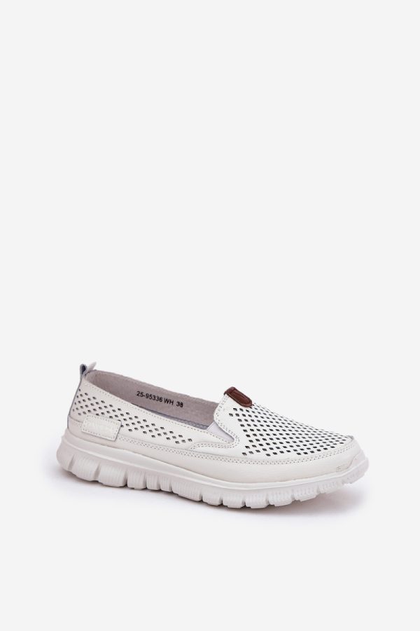 white Ballet flats model 211625 Step in style