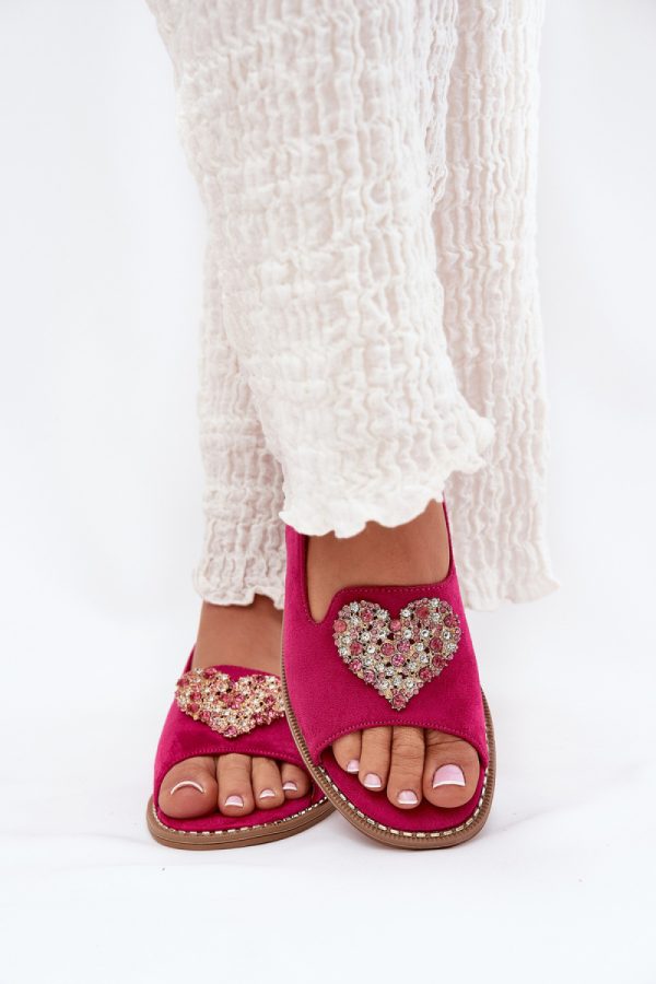 Pink Sandals in Sandals & Flip-Flops For Women with Fabric, Footbed and Heel Height