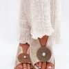 Yellow Sandals in Sandals & Flip-Flops For Women with Fabric, Footbed and Heel Height
