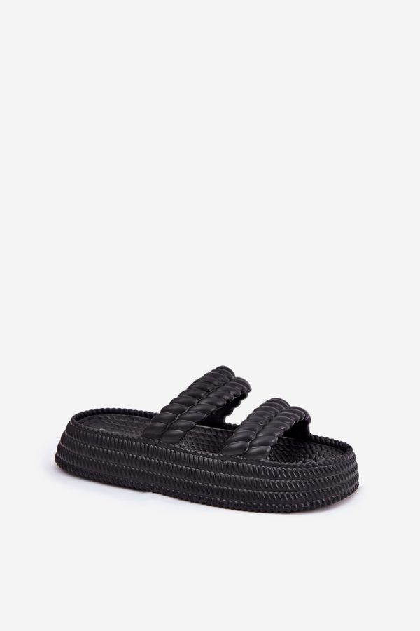 black Platform sandals model 211670 Step in style