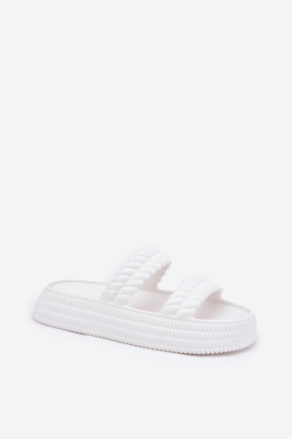 white Platform sandals model 211671 Step in style