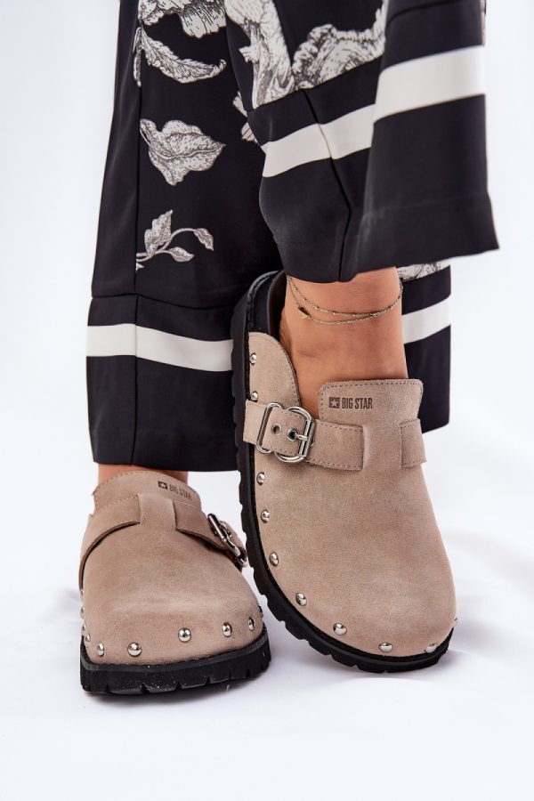 beige Flip-flops model 211679 Step in style