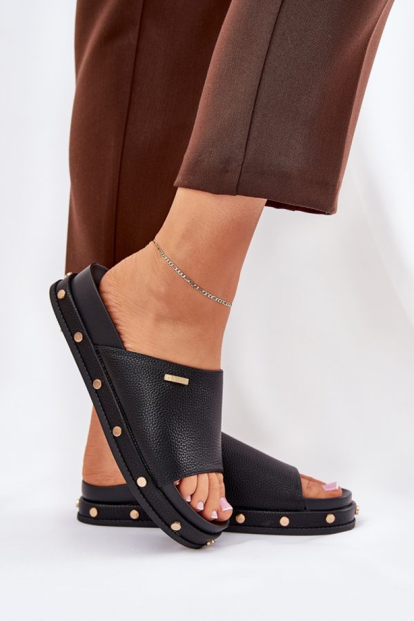 black Platform sandals model 211686 Step in style