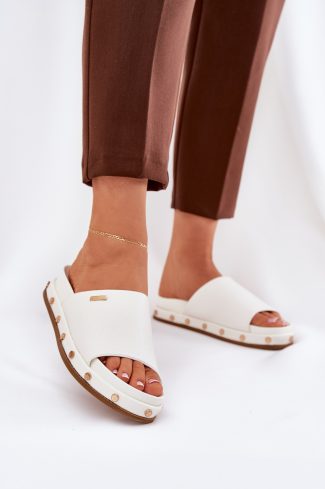 1074099 white Platform sandals model 211687 Step in style