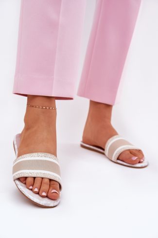 beige Flip-flops model 211694 Step in style