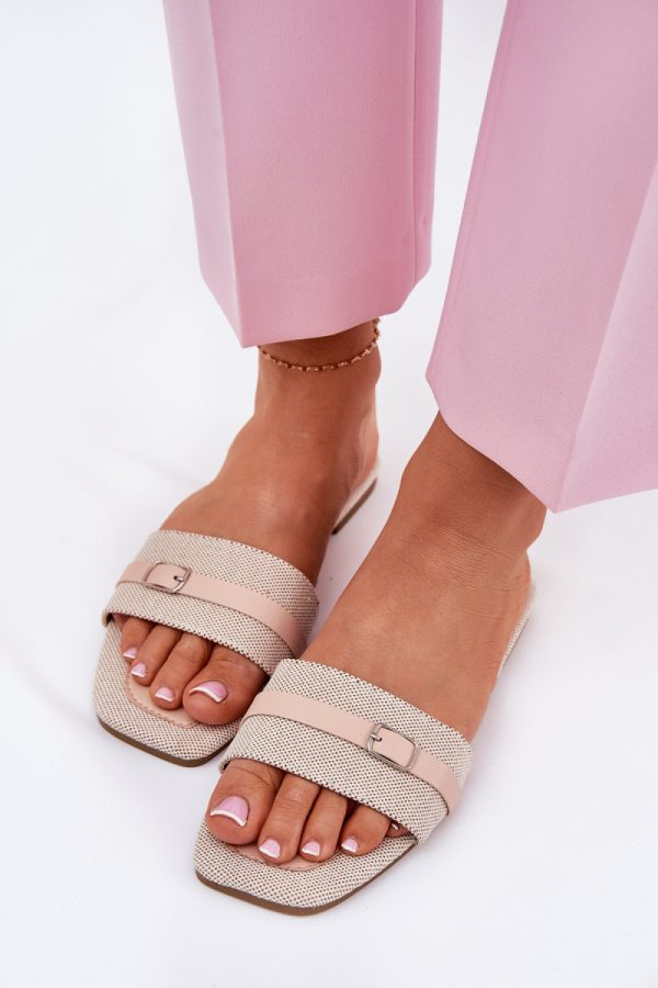 beige Flip-flops model 211699 Step in style