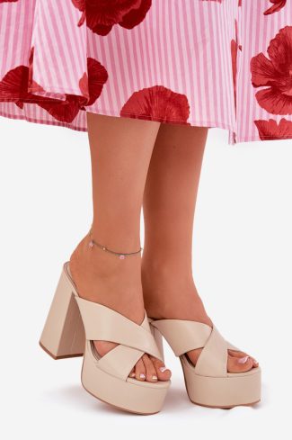 1074186.jpg Beige Flip-flops in Sandals & Flip-Flops For Women with Fabric, Footbed, Heel Height and Platform Height