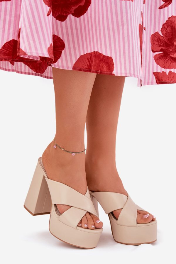 Beige Flip-flops in Sandals & Flip-Flops For Women with Fabric, Footbed, Heel Height and Platform Height