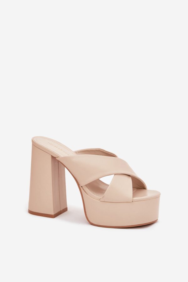 Beige Flip-flops in Sandals & Flip-Flops For Women with Fabric, Footbed, Heel Height and Platform Height
