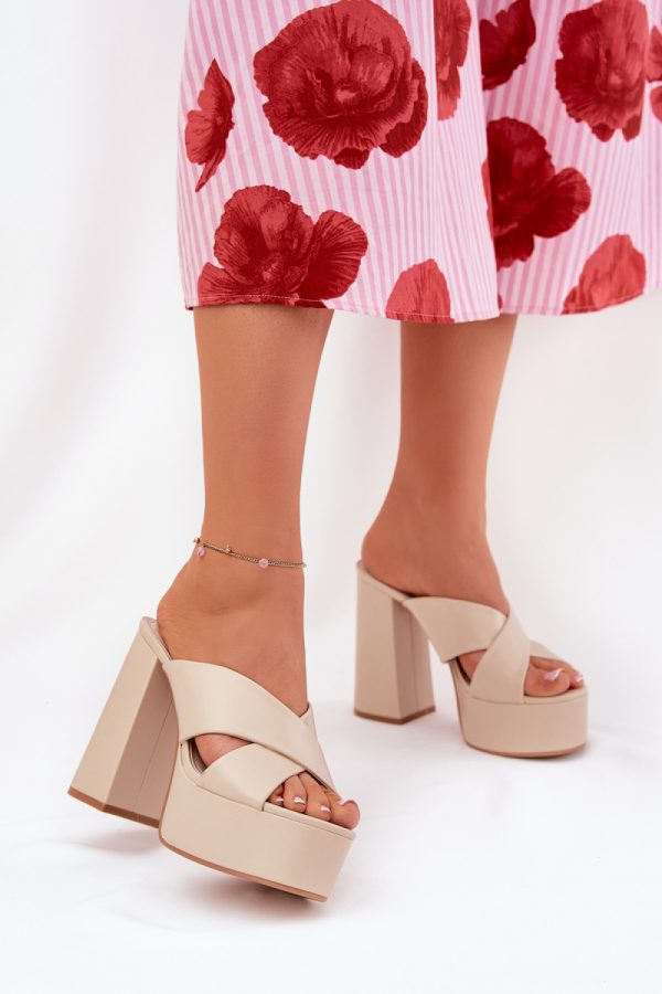 Beige Flip-flops in Sandals & Flip-Flops For Women with Fabric, Footbed, Heel Height and Platform Height