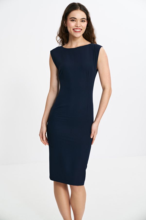 navy blue Daydress model 211811 Nife