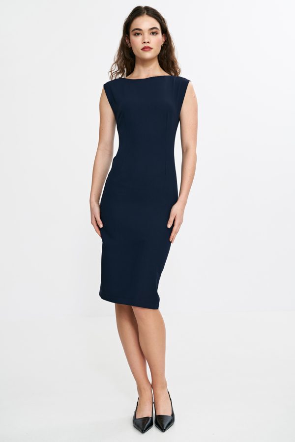 navy blue Daydress model 211811 Nife