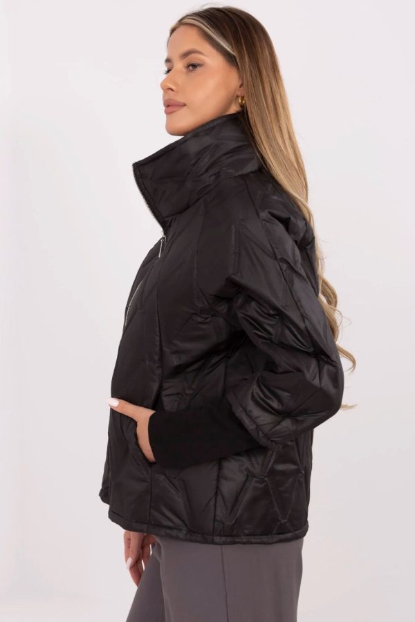 Black Jacket in Women`s Coats, Jackets with Polyester
