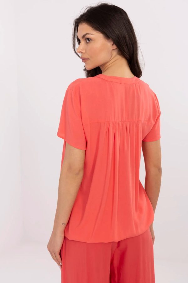Pink Blouse in Women`s Blouses, Tunics with Viscose